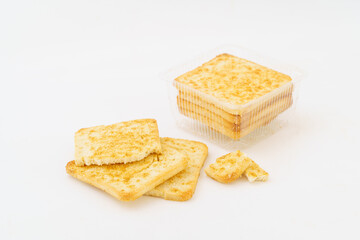 Special Chinese food grilled steamed bun slices