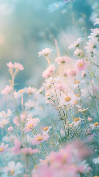 Spring wildflowers close-up