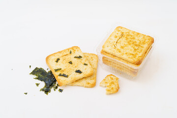 Special Chinese food grilled steamed bun slices