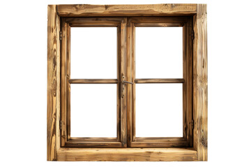 Obraz premium Modern and minimal house window for interior decoration isolated on background, open office glass window frame.