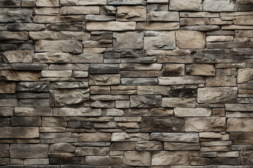3D illustration of a stone wall texture with rugged appearance