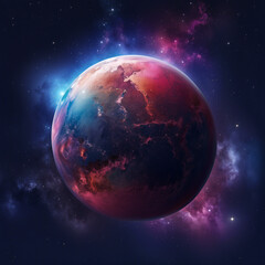space planet galaxy illustration background
