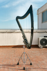 Electronic harp. Modern version of the traditional harp.