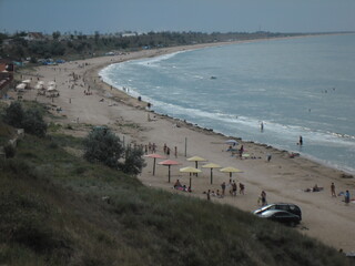 View of the beach in Crimea