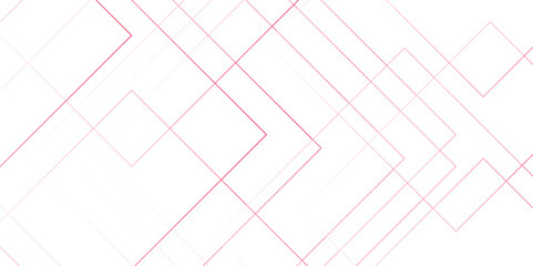 Abstract seamless modern architecture white and red color technology concept with geometric line. Simple block background with lines. Futuristic blueprint background with modern design.