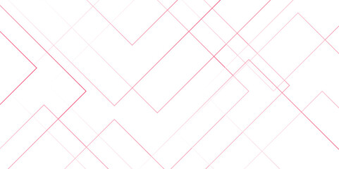 Abstract seamless modern architecture white and red color technology concept with geometric line. Simple block background with lines. Futuristic blueprint background with modern design.