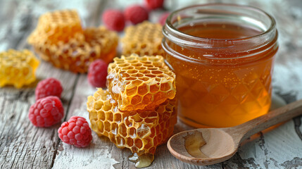 Honey In Jar Background