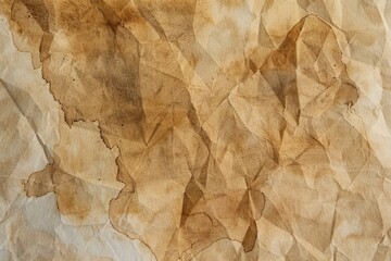 A vintage parchment paper texture background with space for text or design. The beige color of the old, aged paper creates an antique and nostalgic atmosphere.  - obrazy, fototapety, plakaty