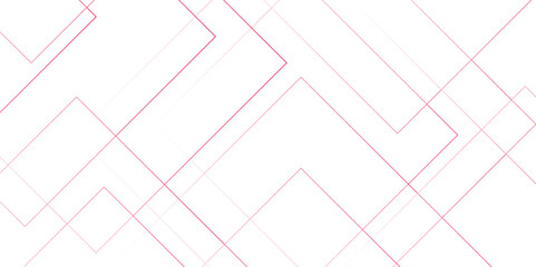 Abstract seamless modern architecture white and red color technology concept with geometric line. Simple block background with lines. Futuristic blueprint background with modern design.