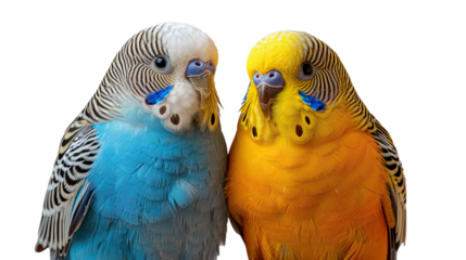 budgies birds melopsittacus undulatus bird isolated on transparent background