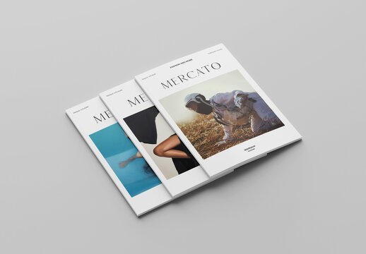 Hard Covers Magazine Mockups