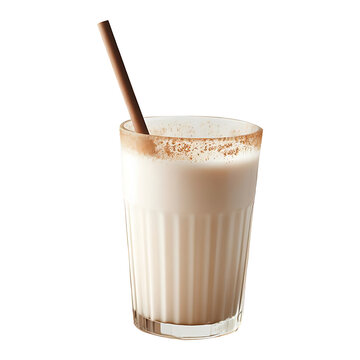 A Glass Of Horchata Drink On A transparent Background