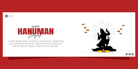 Hanuman Jayanti celebrates the birth of Lord Hanuman, a revered deity in Hinduism known for his strength, devotion, and loyalty to Lord Rama. - obrazy, fototapety, plakaty