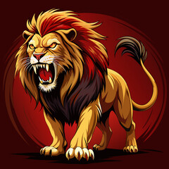Lion , Wild Lion , Angry lion