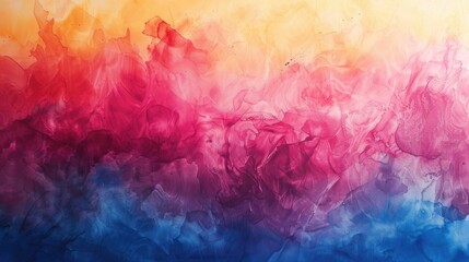 Fototapeta premium Abstract watercolor wash, fluid colors blending, artistic backdrop with space for creative expression