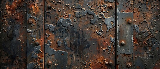 Old corroded metal background.