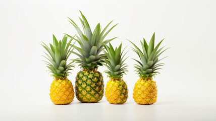 Fototapeta premium pineapple on a white background