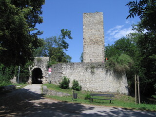 Eckardsburg mittelalterliche Burg bzw Burgruine in Sachsen-Anhalt im Burgenlandkreis