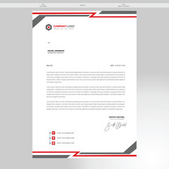 corporate modern letterhead design template VECTOR