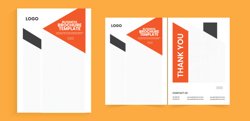 bifold a4 brochure design. modern design template. editable bifold brochure layout. print marketing material annual report, booklet design template. - obrazy, fototapety, plakaty