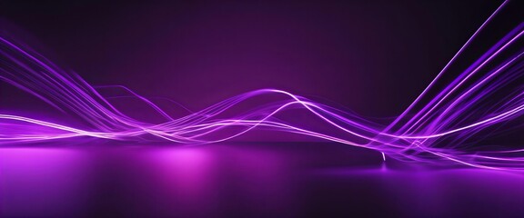 purple background with purple lines that are wavy and curvy - obrazy, fototapety, plakaty