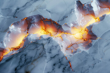  Marble kissed by dawn's first light, its surface aglow with the promise of a new day. 
 - obrazy, fototapety, plakaty