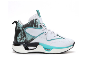 trendy and fashionable light wieght sneakers isolated on white background