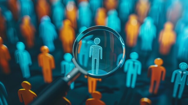 HRM or Human Resource Management, manager icon which is among staff icons for human development recruitment leadership and customer target, resume, interview.