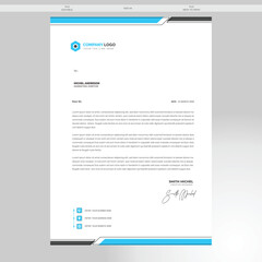 corporate modern letterhead design template VECTOR