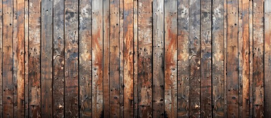 Wooden Plank Wall for Text and Background
