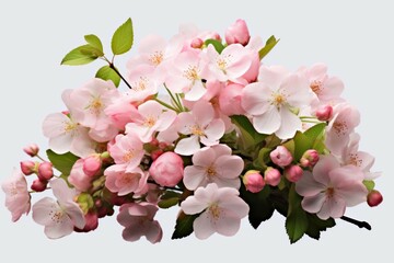 a group of flowers and fruit is arranged on a white background png jpg