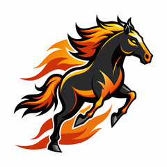 horse, animal, vector, stallion, illustration, farm, 
