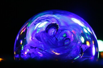blue glowing sphere