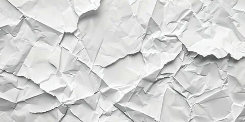 A white background with paper that is torn and crumpled - obrazy, fototapety, plakaty