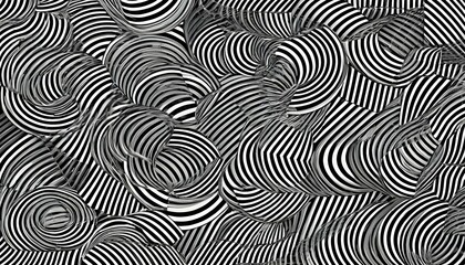 An Abstract Pattern Of Repeating Lines And Circles  3
