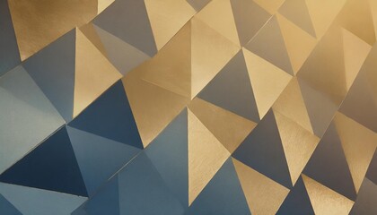 abstract blue background design with triangle blocks in geometric pattern contemporary modern art style background design