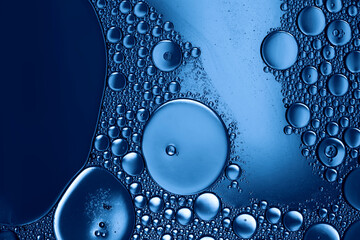 abstract fresh water background with air bubbles