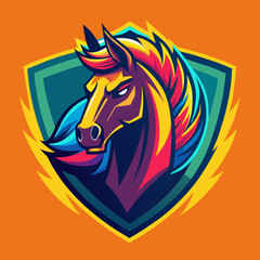 vector, horse, tattoo, illustration, animal, head, tribal, 