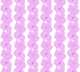 Pink Floral Seamless Pattern