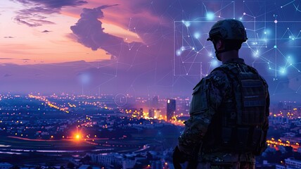 digital interoperability on the battlefield, showcasing lean services architecture and software integration for enhanced operational efficiency and communication.