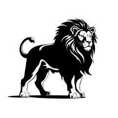 lion cartoon isolated on white