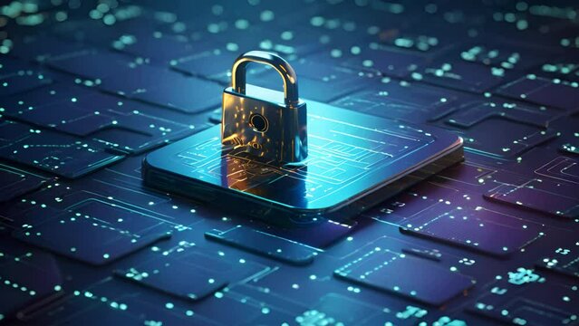 Locked Data Files, screen displaying a series of file icons lock symbol. Digital interface, secure and encrypted data, ethical responsibility of safeguarding personal information.