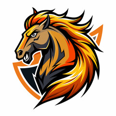 Fototapeta premium horse, animal, vector, head, illustration, tattoo, 