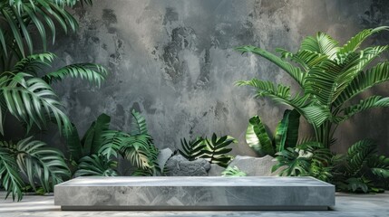 Modern Botanical Lounge Space - obrazy, fototapety, plakaty