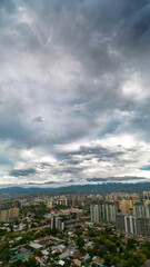 summer city of almaty from above