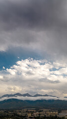 summer city of almaty from above