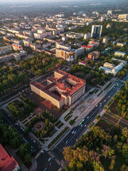 Obraz premium summer city of almaty from above