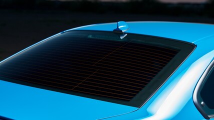 Rear window on a car
