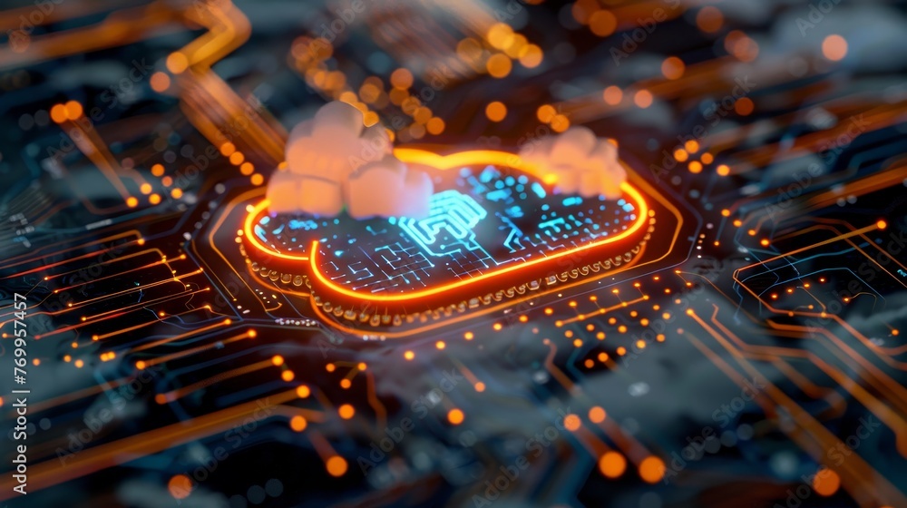 Poster explore the fusion of technology and innovation in hybrid cloud computing