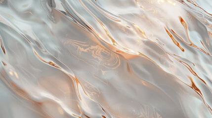 Transparent glass texture with a subtly marbled pattern in a white and gold shade